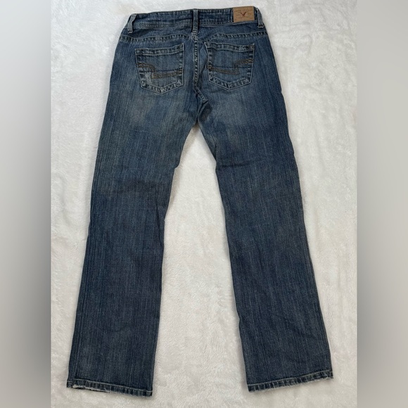 American Eagle Outfitters DistressedBlue Jeans Size 4 Regular - Picture 2 of 10